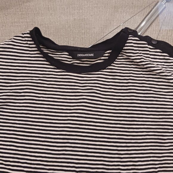 Zadig & Voltaire striped shirt. Button detail size xs - Picture 2 of 2